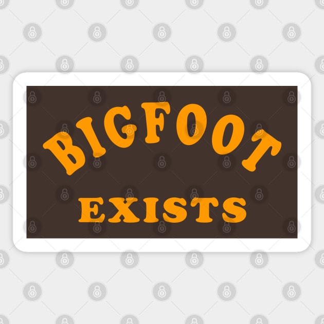 Bigfoot Exists Sticker by Lyvershop